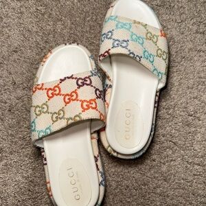 Gucci GG Multicolor Logo Slides